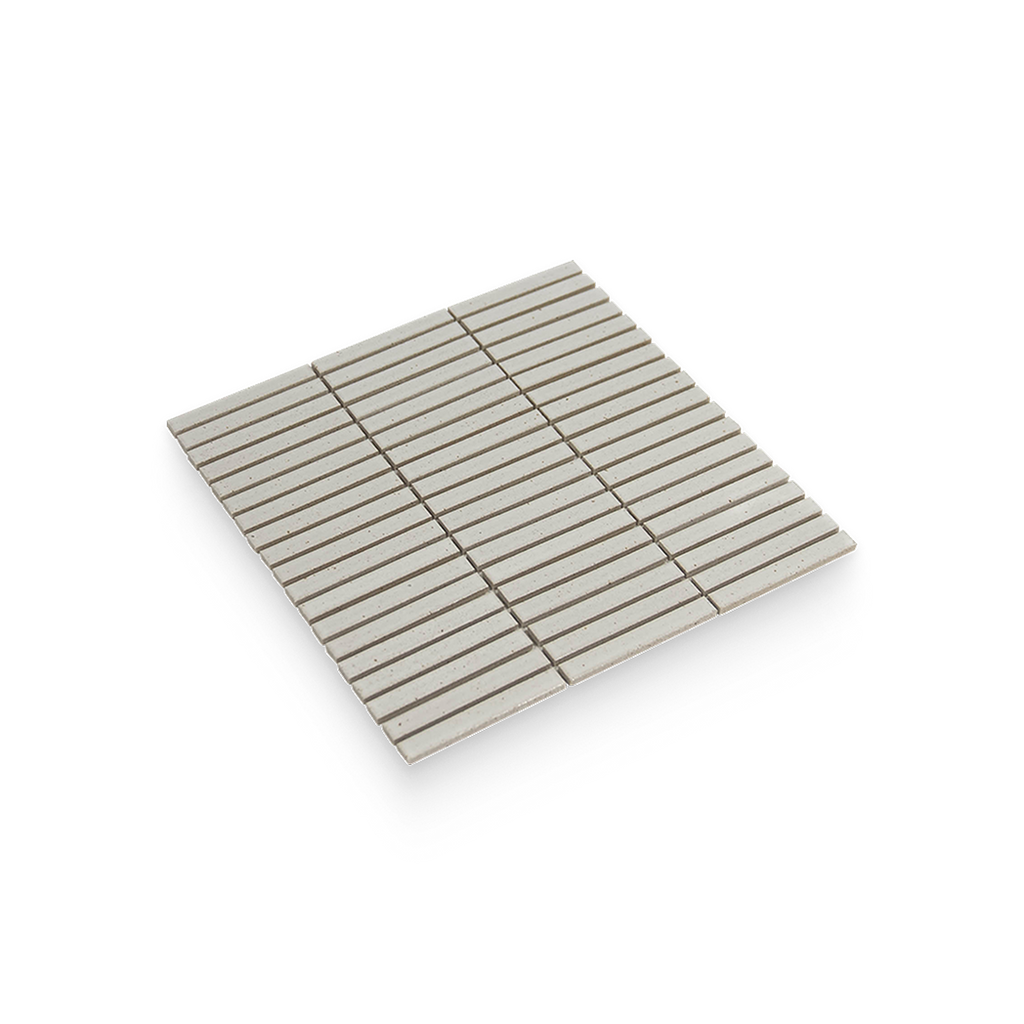 Mugi 0.5x4 Shiro Matte Stacked Mosaic