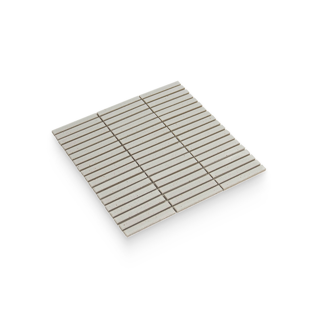 Mugi 0.5x4 Shiro Matte Stacked Mosaic