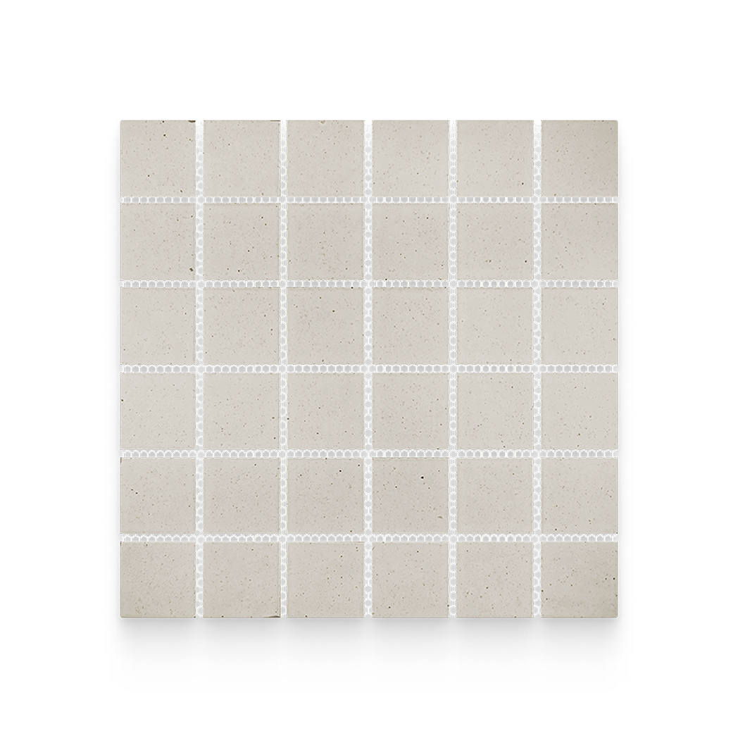 Mugi 2x2 Shiro Matte Square Mosaic