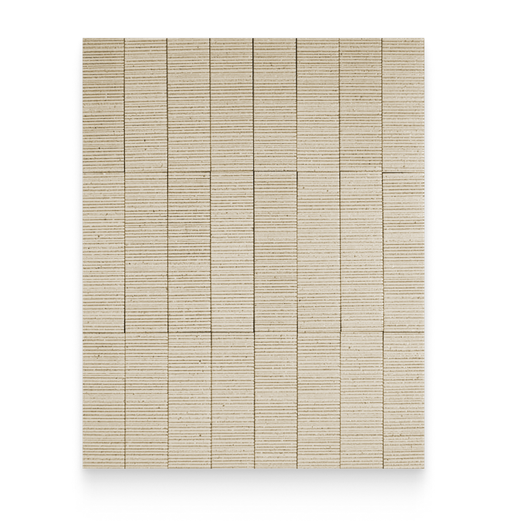 Mugi 2.5x9 Komugi Ribbed Rectangle Tile