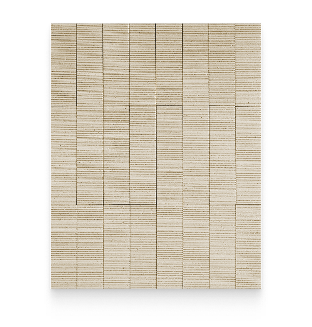 Mugi 2.5x9 Komugi Ribbed Rectangle Tile