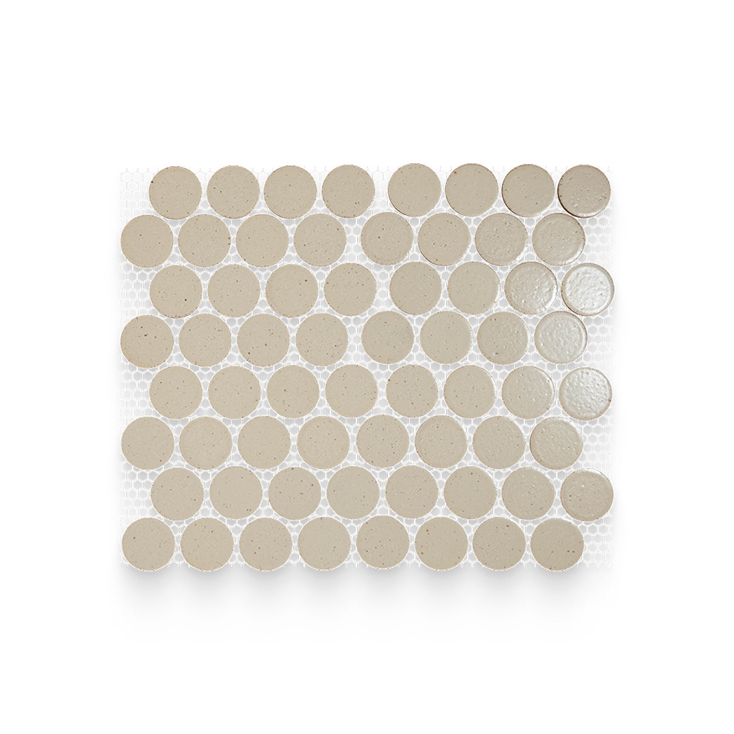 Mugi 2.75x2.75 Komugi Matte Round Mosaic