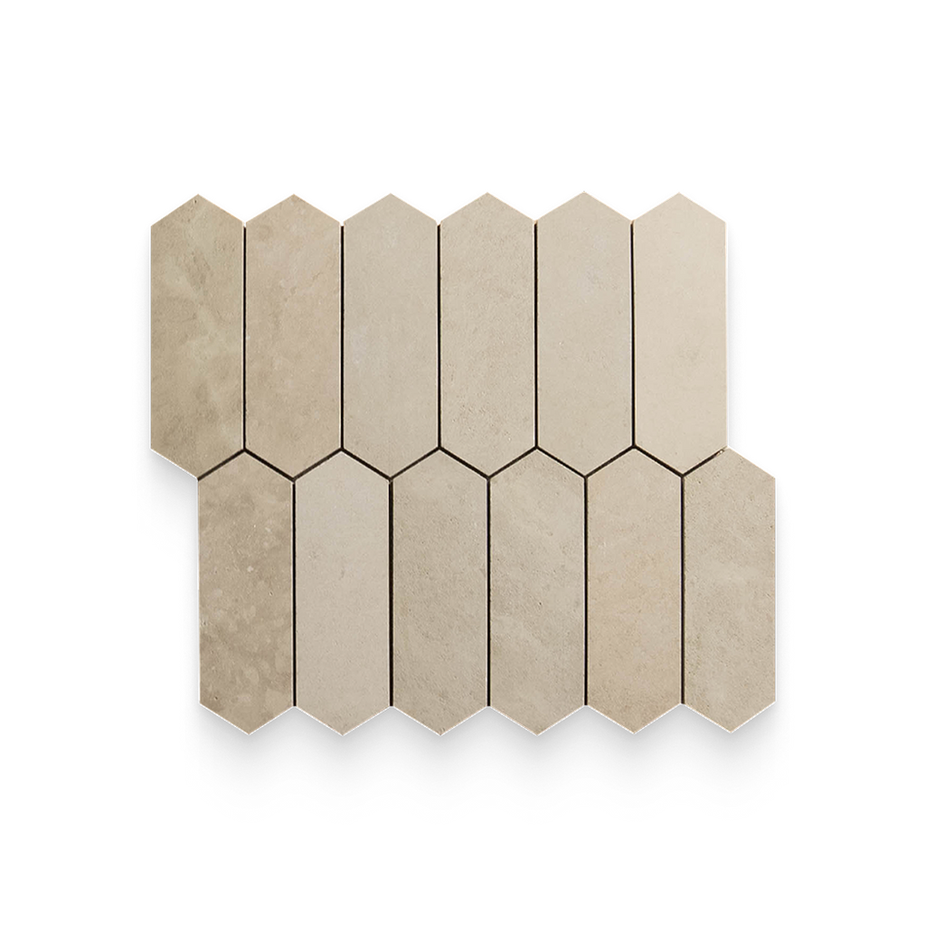 2x6 Mojave Dunes Honed Picket Mosaic
