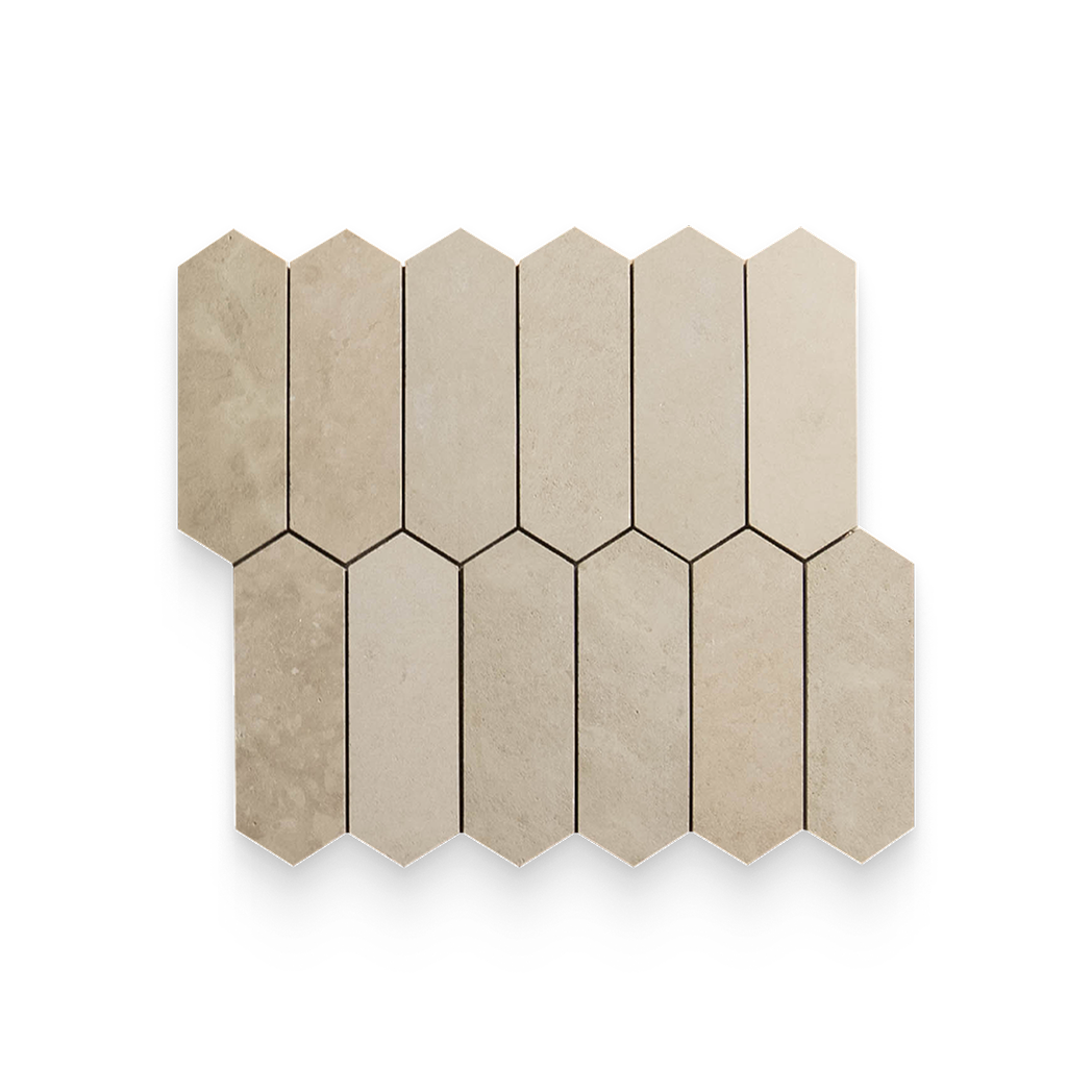 2x6 Mojave Dunes Honed Picket Mosaic