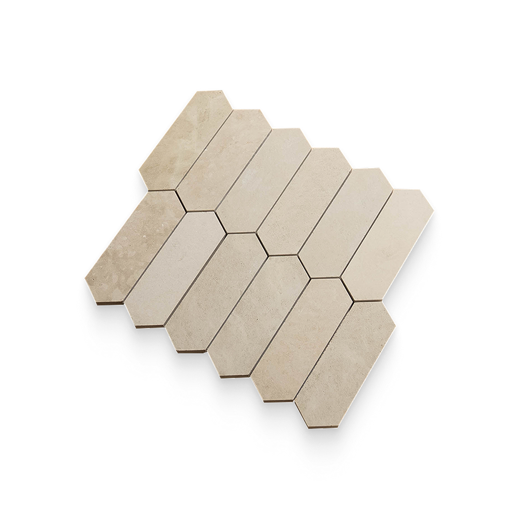 2x6 Mojave Dunes Honed Picket Mosaic