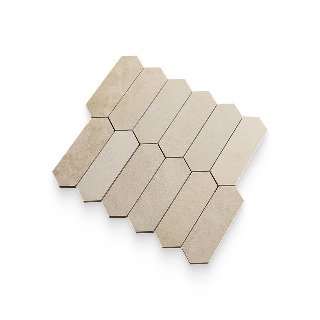 2x6 Mojave Dunes Honed Picket Mosaic