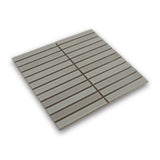 Akuza 1x6 Moon Matte Stacked Mosaic
