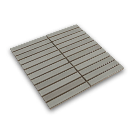 Akuza 1x6 Moon Matte Stacked Mosaic