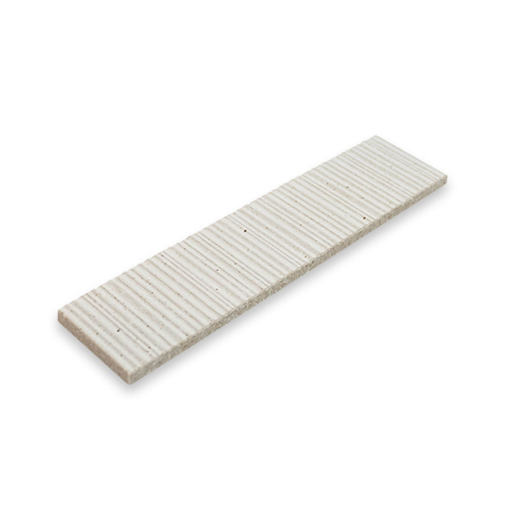 Mugi 2.5x9 Shiro Ribbed Rectangle Tile