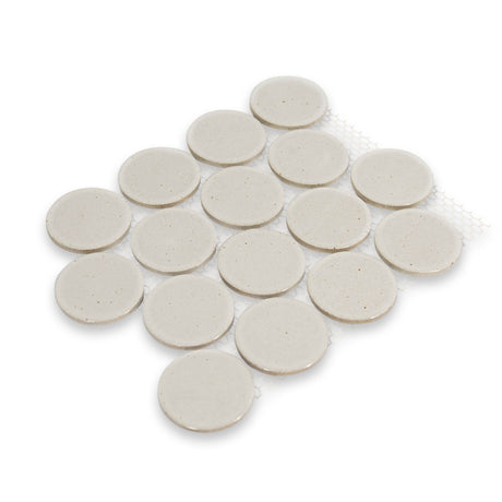 Mugi 2.75x2.75 Shiro Matte Round Mosaic