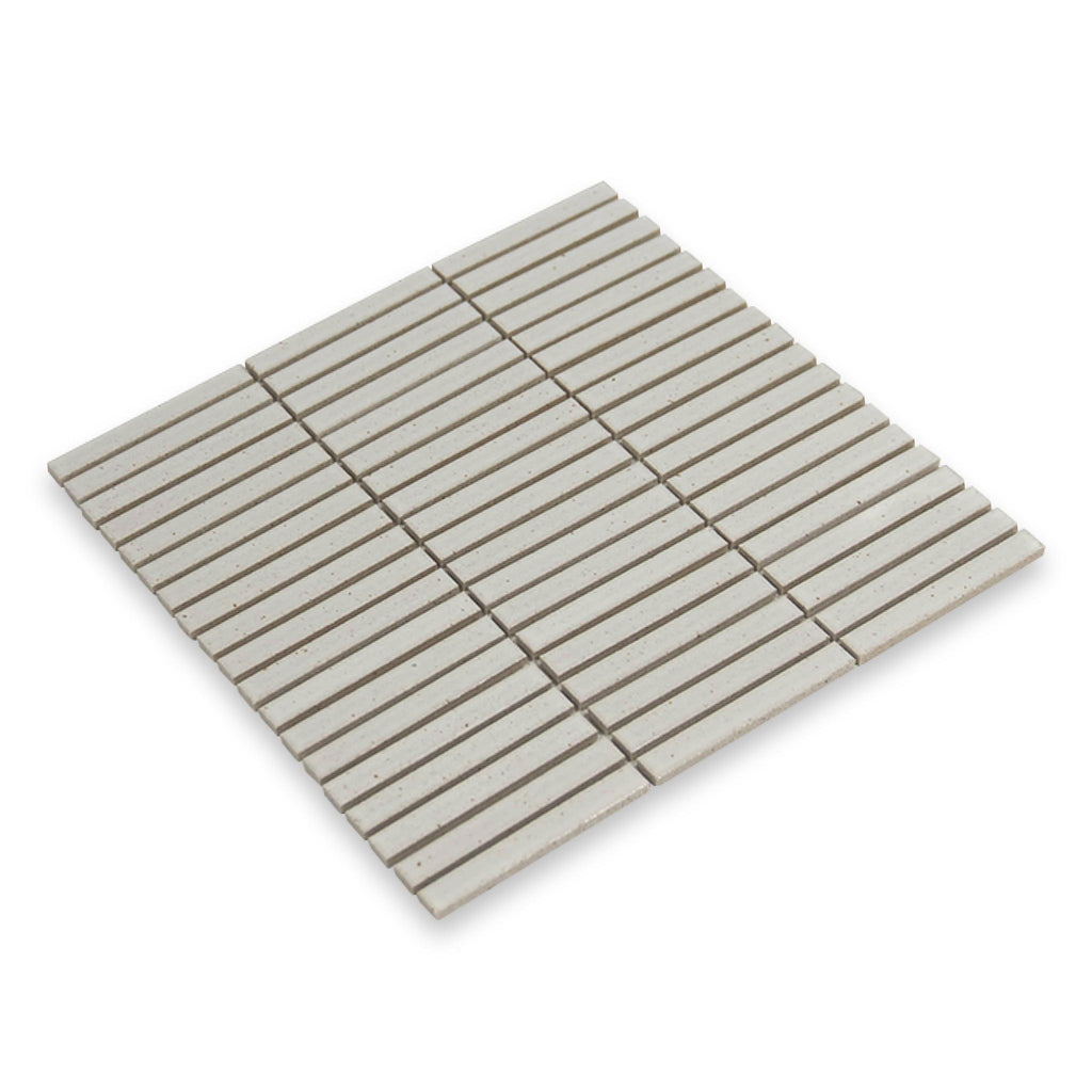 Mugi 0.5x4 Shiro Matte Stacked Mosaic