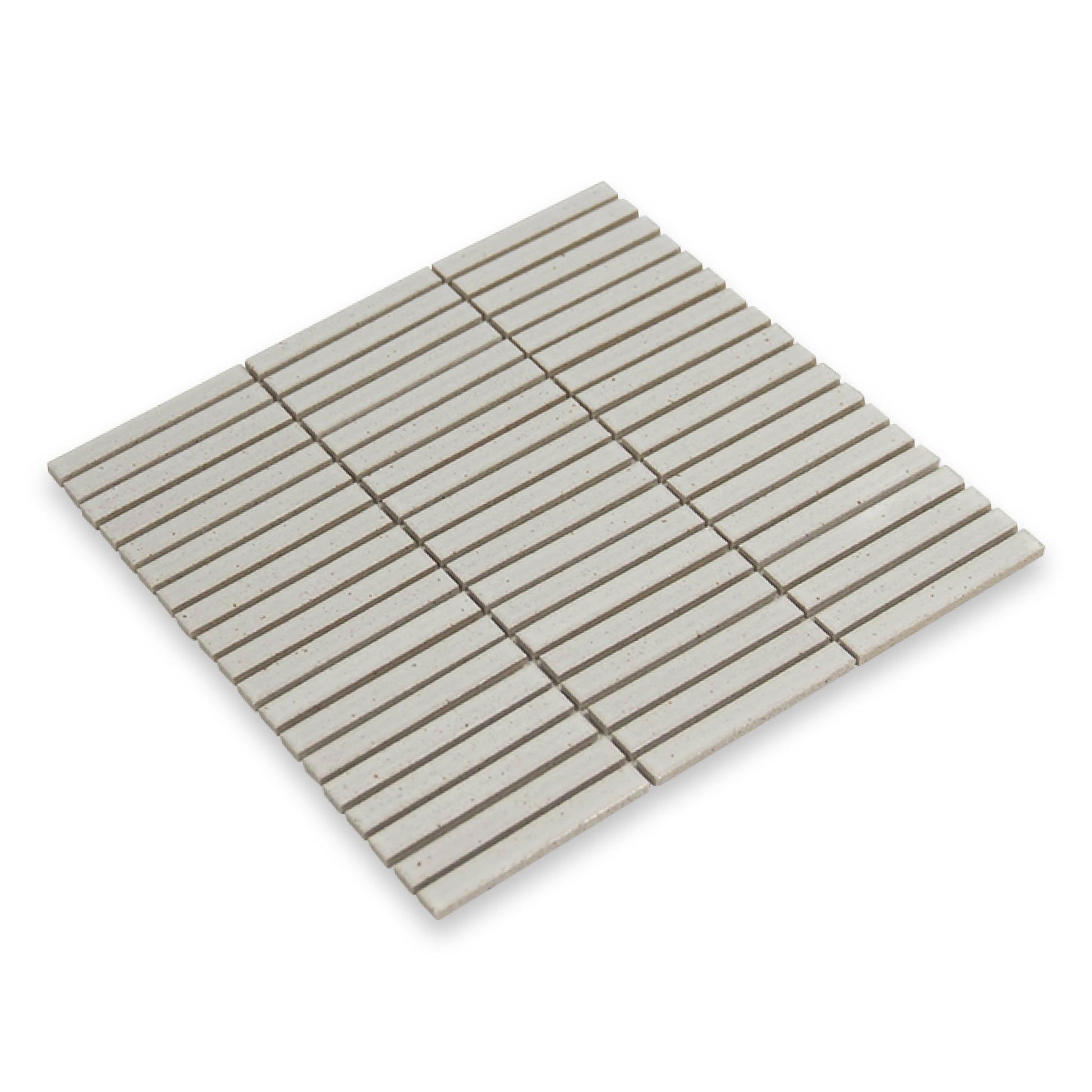 Mugi 0.5x4 Shiro Matte Stacked Mosaic