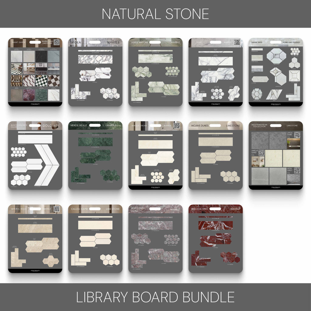 Natural Stone Library Board Bundle