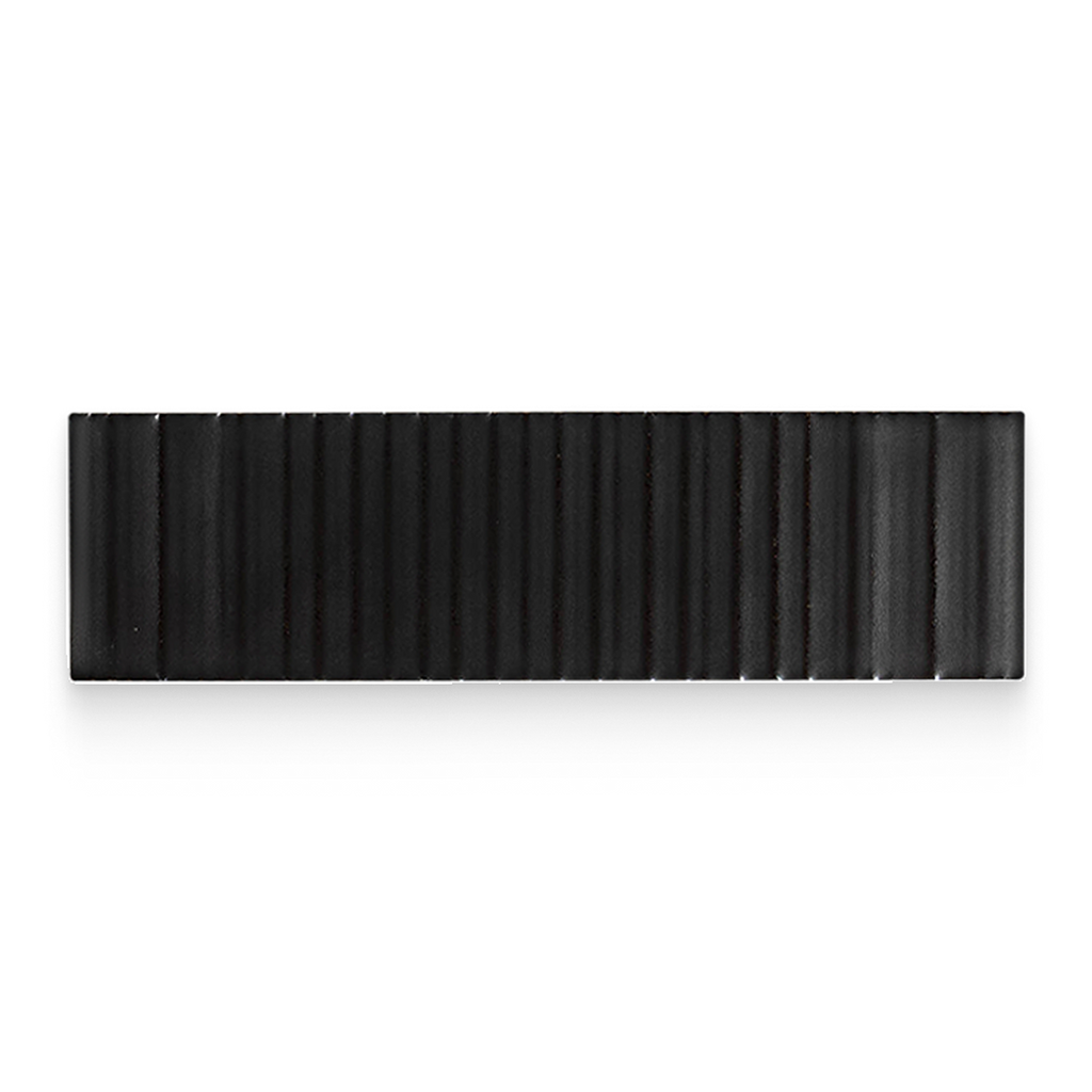 2.5x9 Night Ribbed Rectangle Tile
