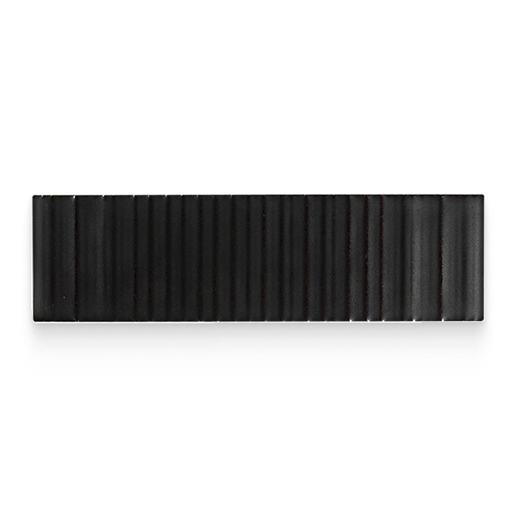 2.5x9 Night Ribbed Rectangle Tile