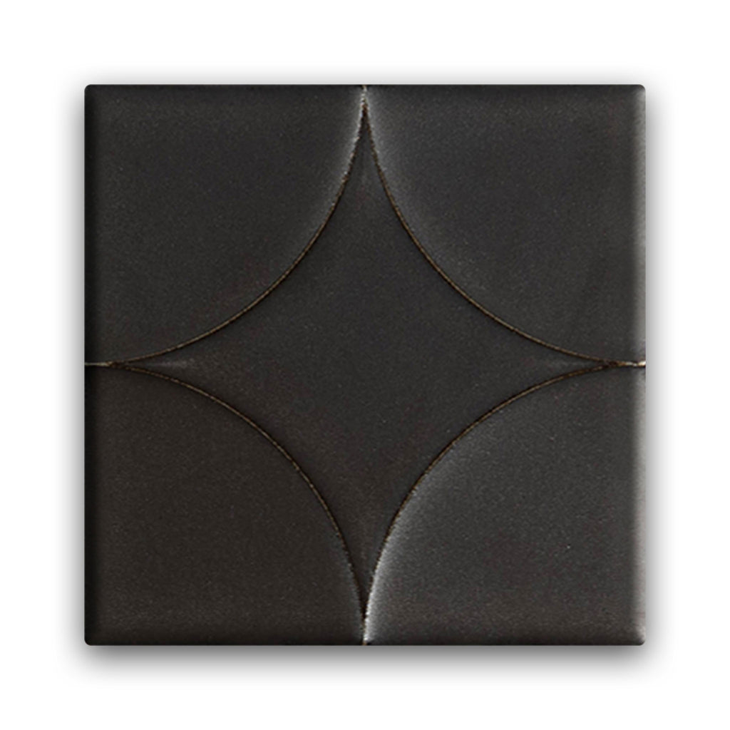 Akuza 6x6 Night Matte - Relief Square Tile