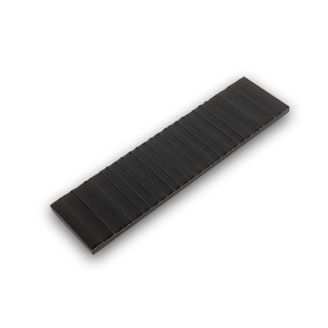 Akuza 2.5x9 Night Ribbed Rectangle Tile