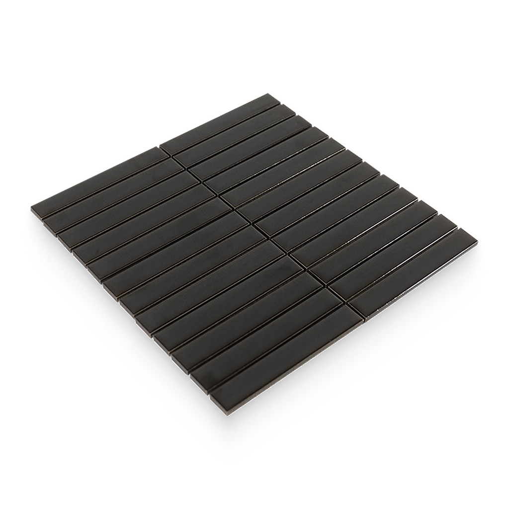 1x6 Night Matte Stacked Mosaic