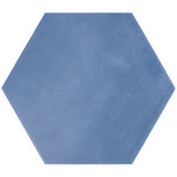 Radar 8x9 Azul Solid Matte Hexagon Tile