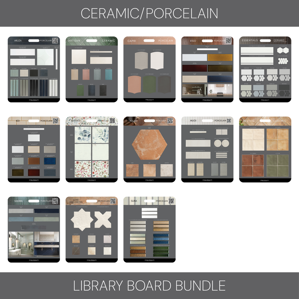 Ceramic/ Porcelain Library Board Bundle