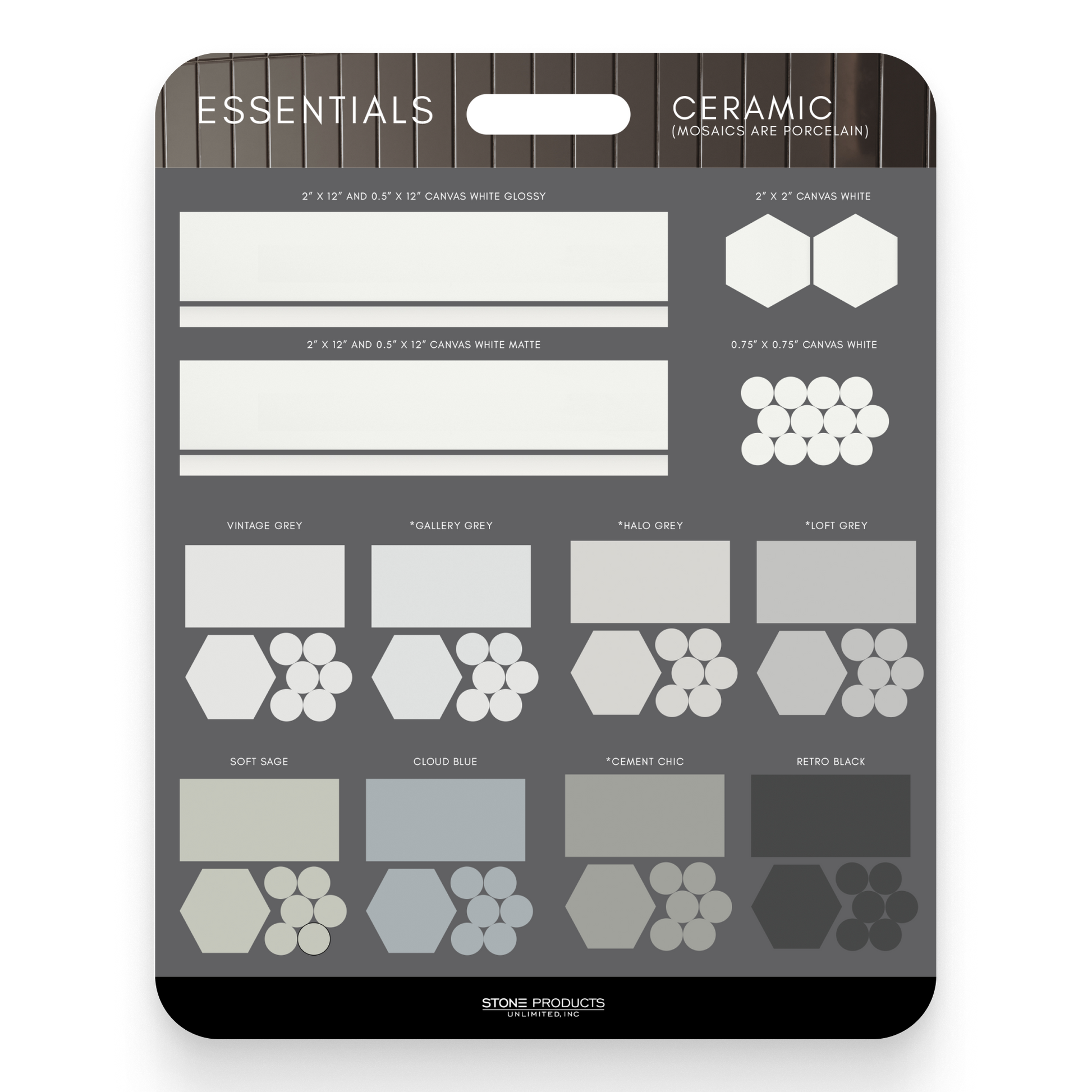 Ceramic/ Porcelain Library Board Bundle