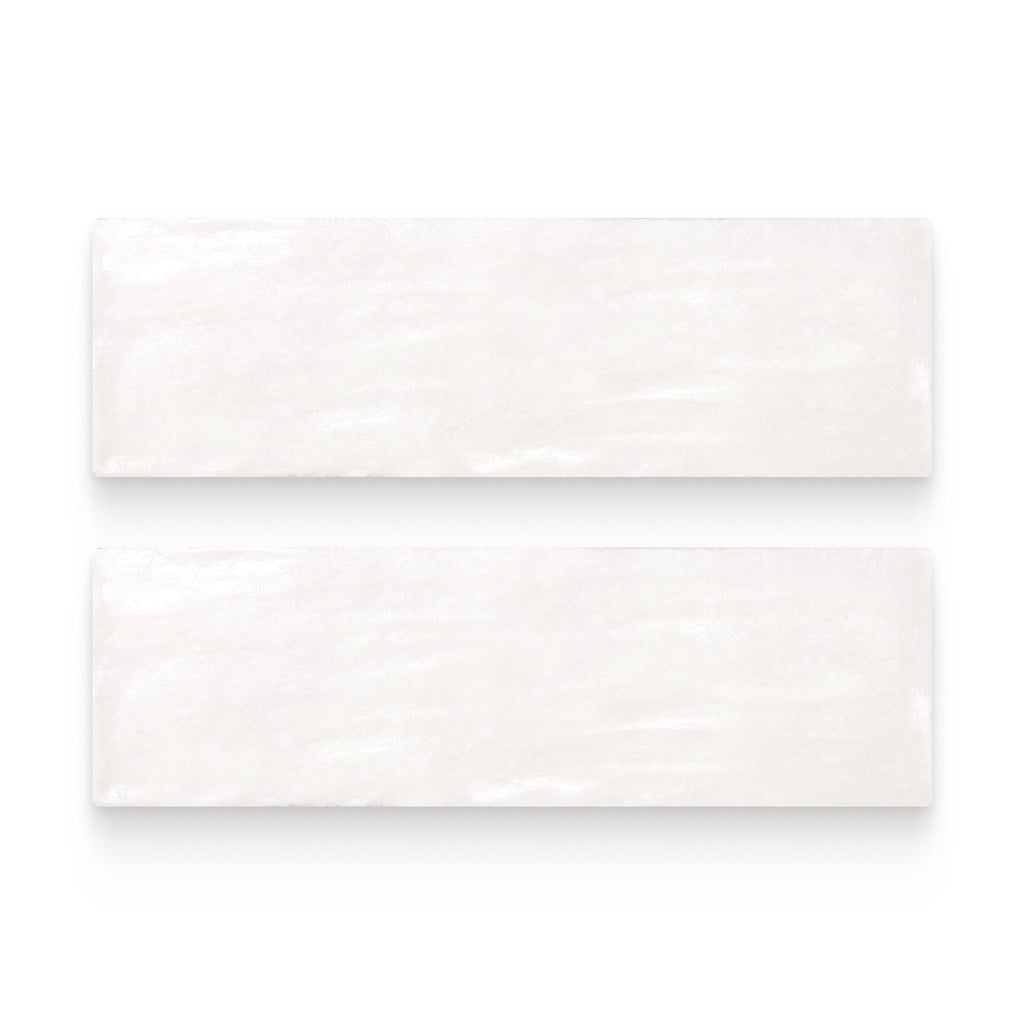 Magma 2.5x8 White Glossy Rectangle Tile