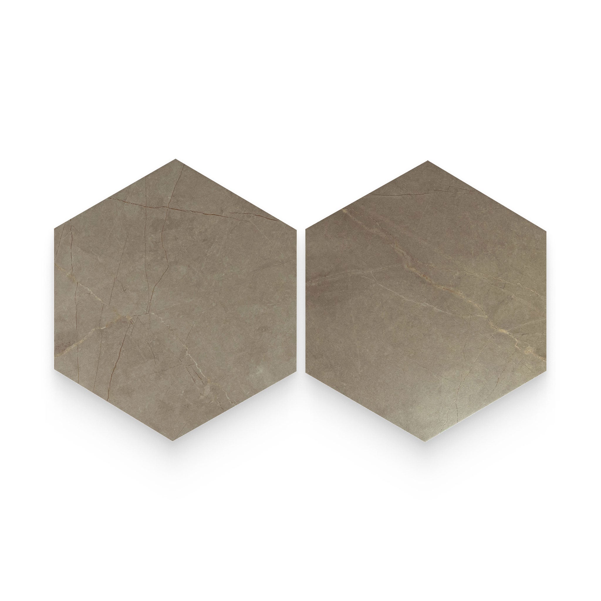 Teppei✨ Bistro 8x9 Pulpis Taupe Matte Hexagon Tile – Stone Products