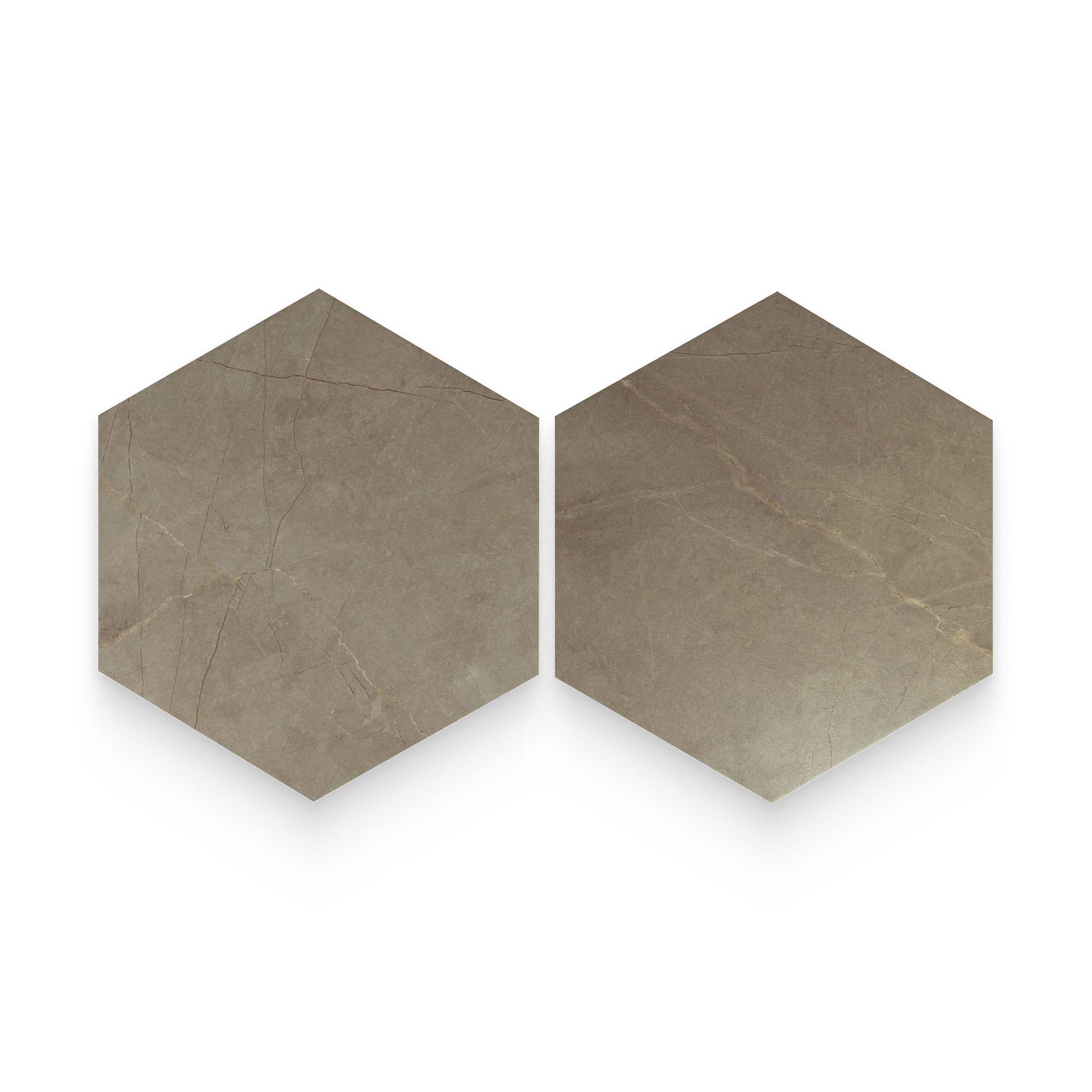 Bistro 8x9 Pulpis Taupe Matte Hexagon Tile
