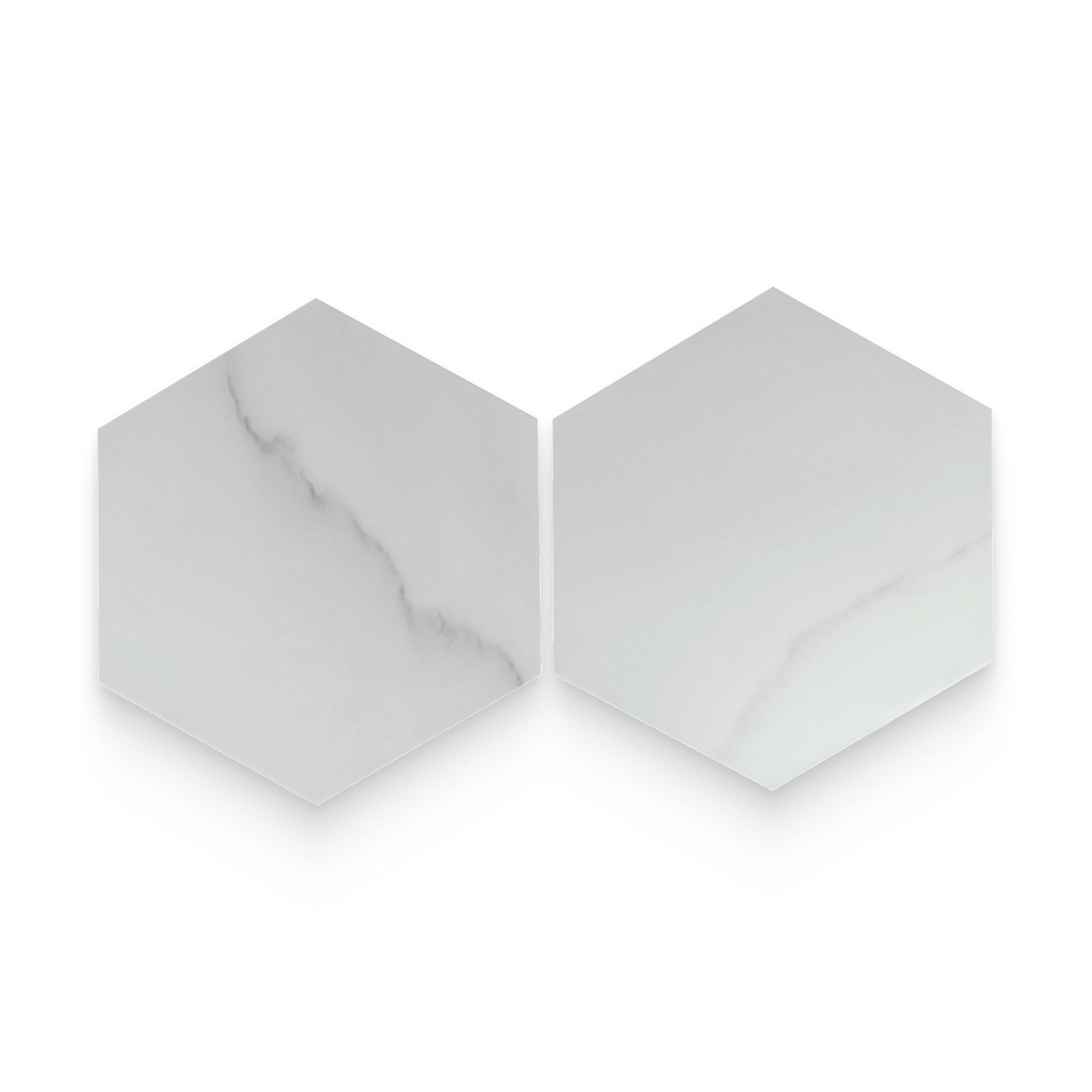 Bistro 8x9 Statuary White Matte Hexagon Tile – Stone Products
