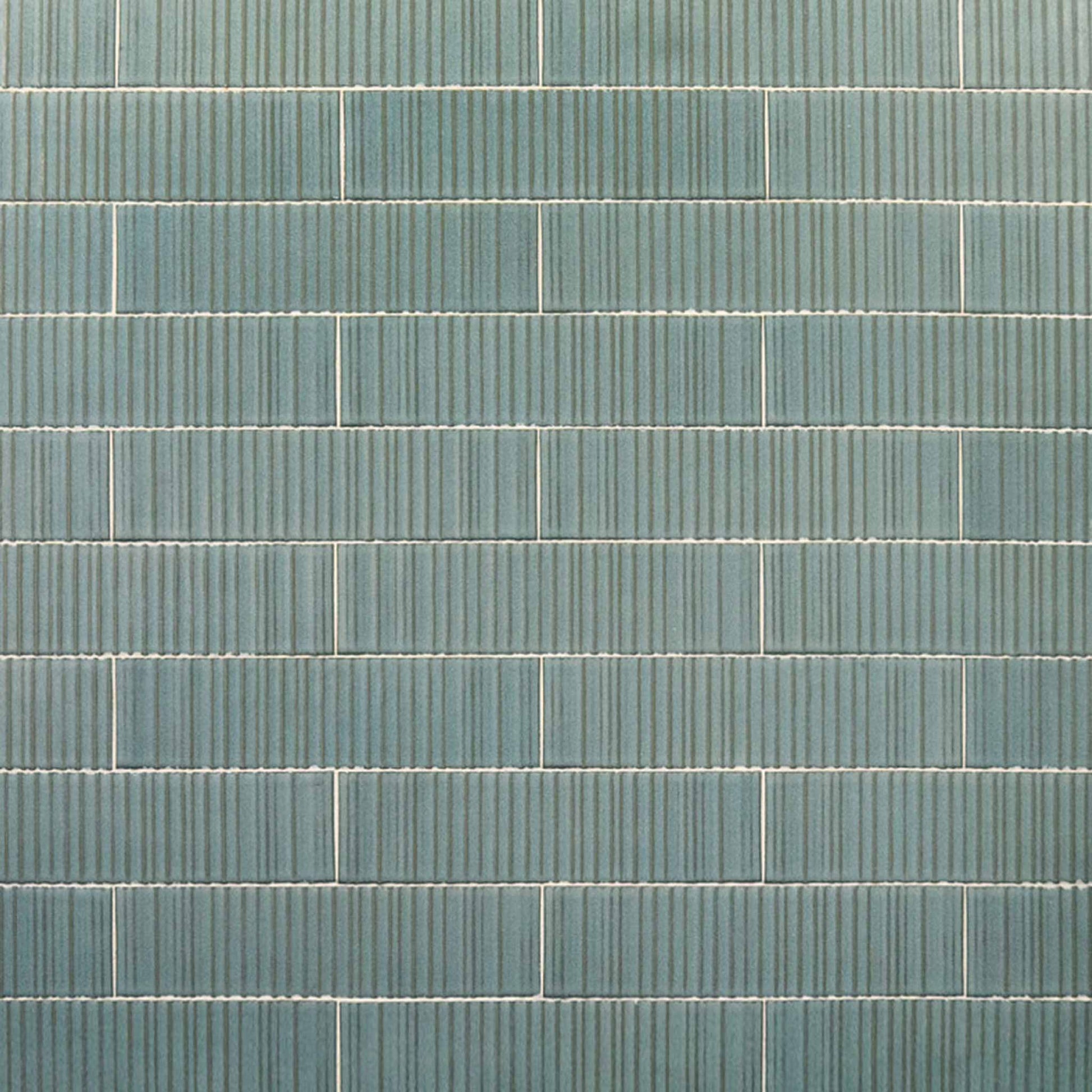 Akuza 2.5x9 Sky Ribbed Rectangle Tile