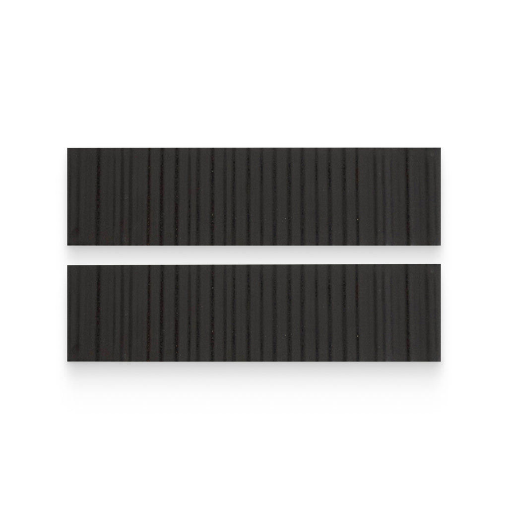 Akuza 2.5x9 Night Ribbed Rectangle Tile