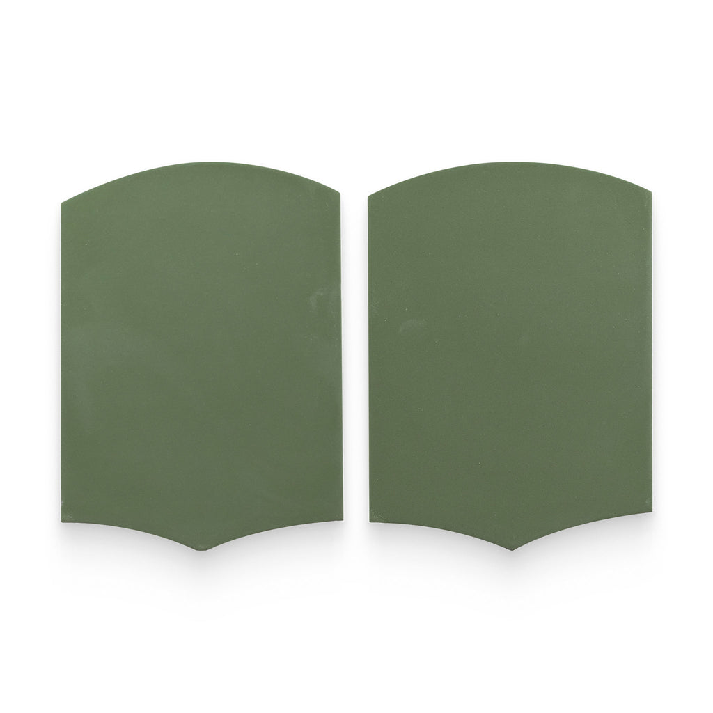 Capri 5.5x4 Pesto Matte Fan Tile