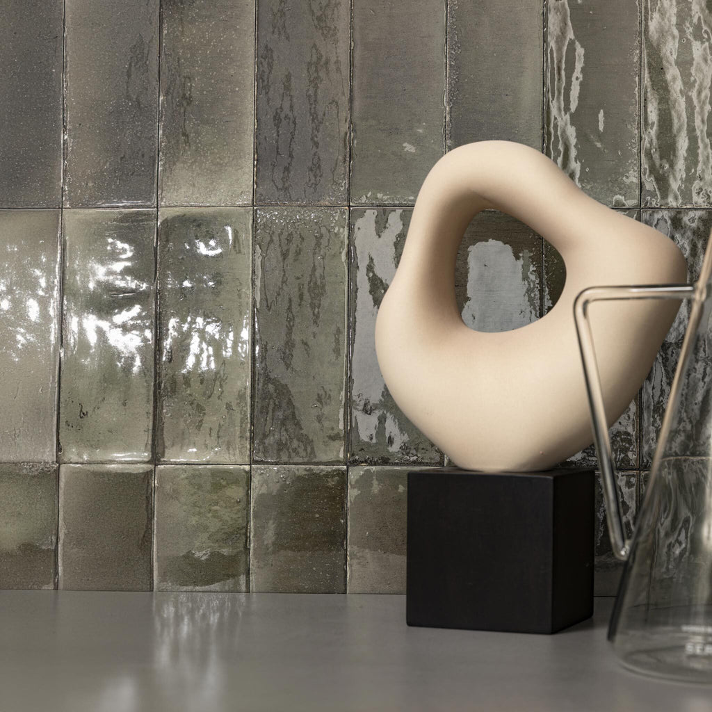 Breeze 2x6 Grigio Glossy Rectangle Tile