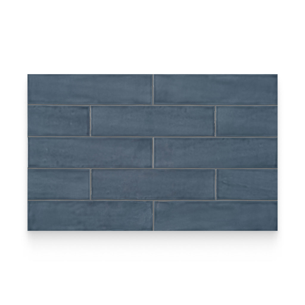 Watercolors 3x12 Ink Glossy Rectangle Tile