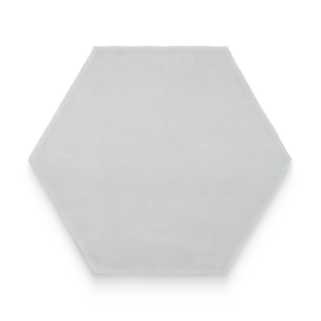 Watercolors 6x6 Silver Glossy Hexagon Tile