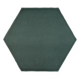 Watercolors 6x6 Emerald Glossy Hexagon Tile