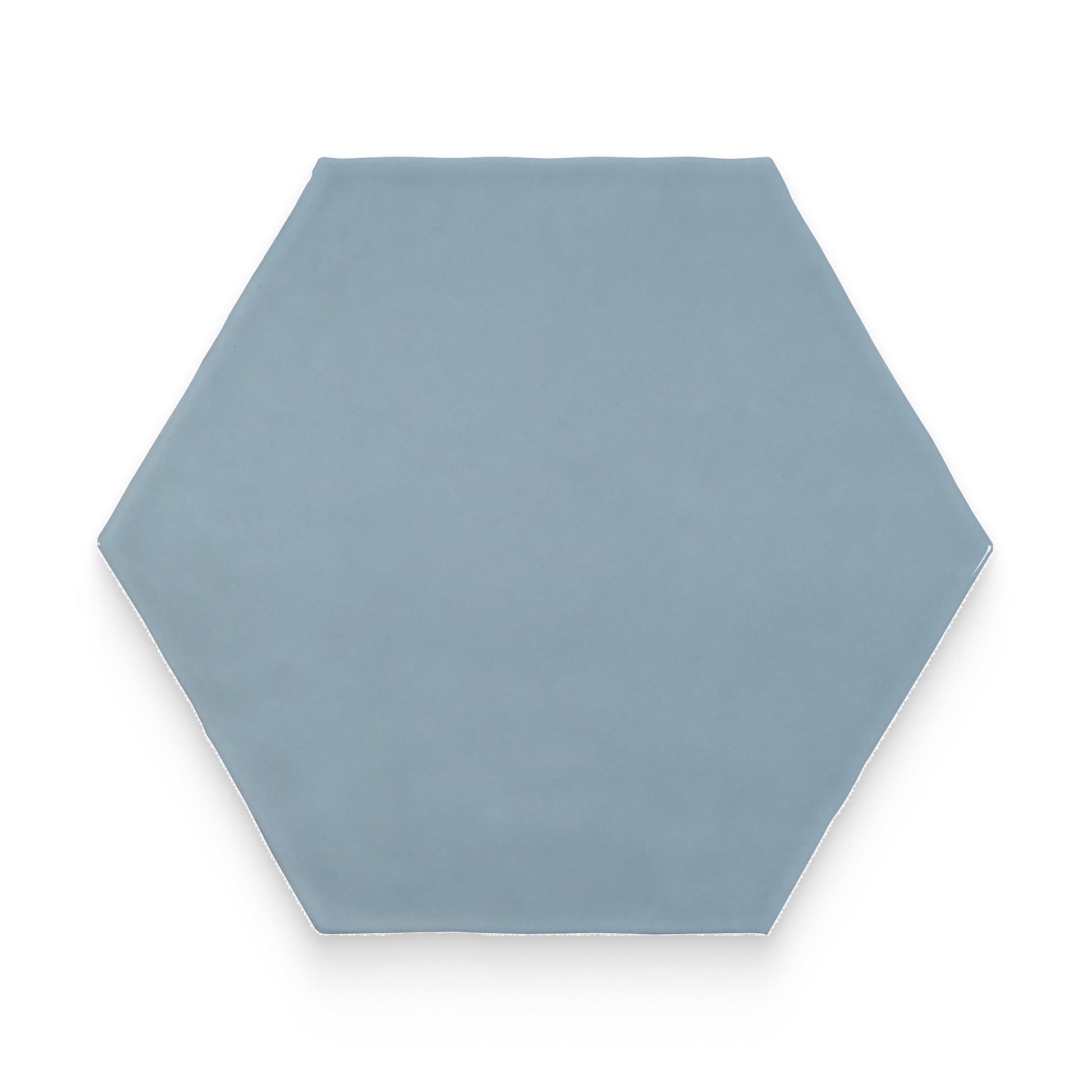 Watercolors 6x6 Sky Glossy Hexagon Tile