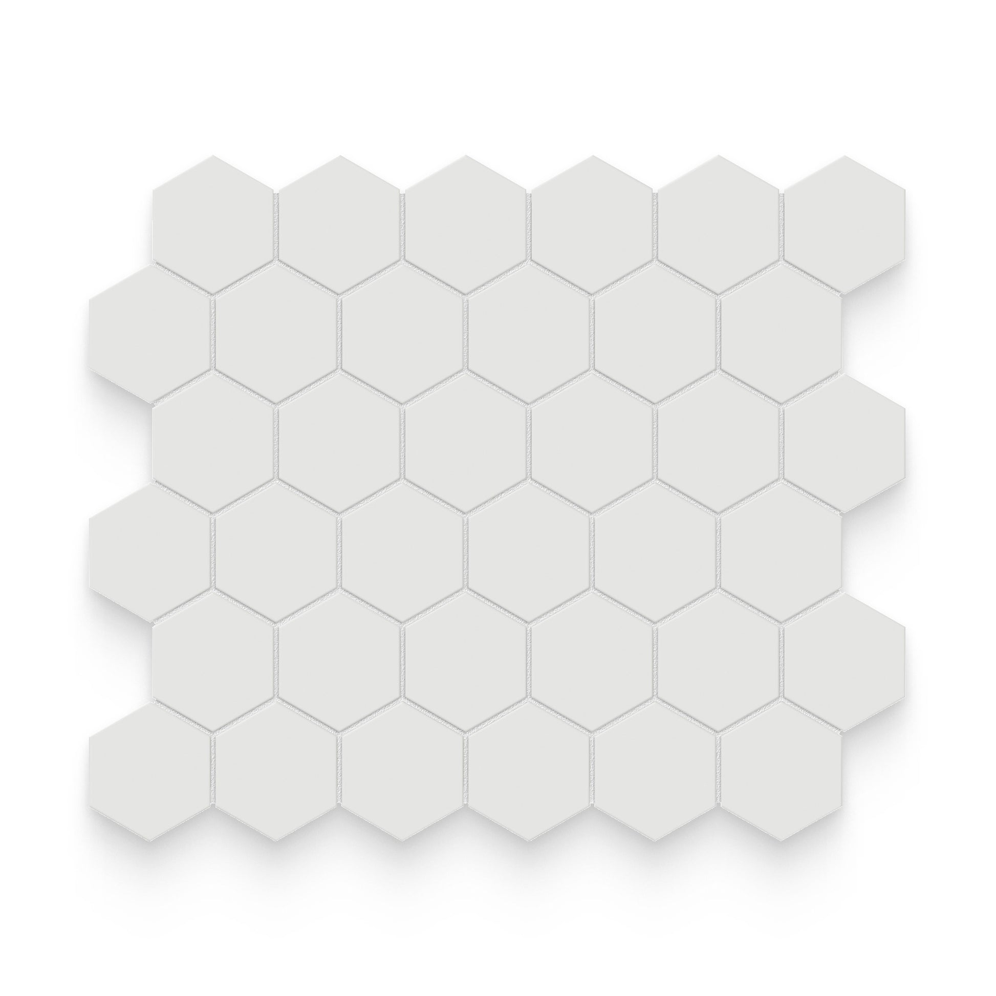 Essential 2x2 Vintage Grey Matte Hexagon Mosaic