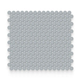 Essential 0.75x0.75 Cloud Blue Matte Round Mosaic