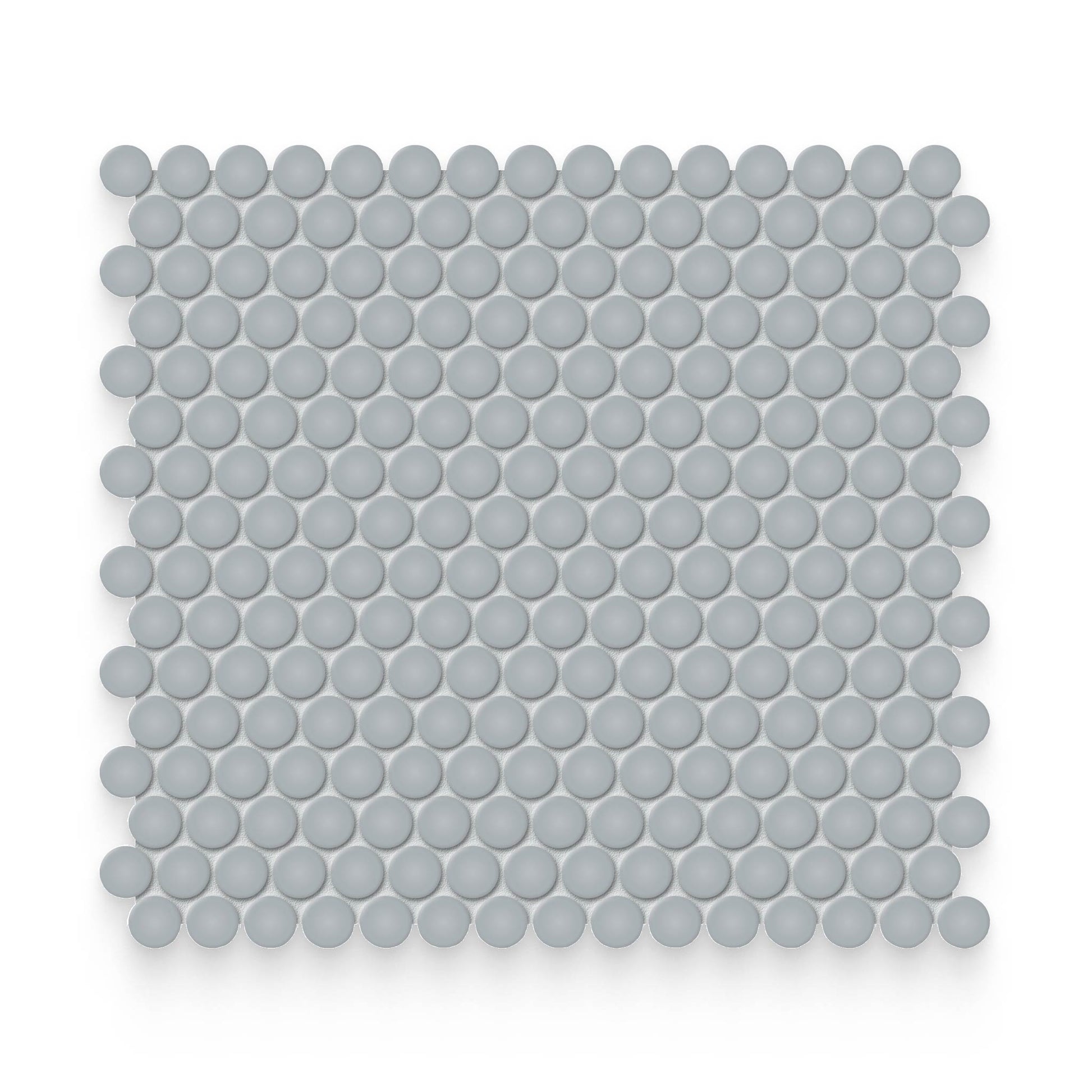 Essential 0.75x0.75 Cloud Blue Matte Round Mosaic