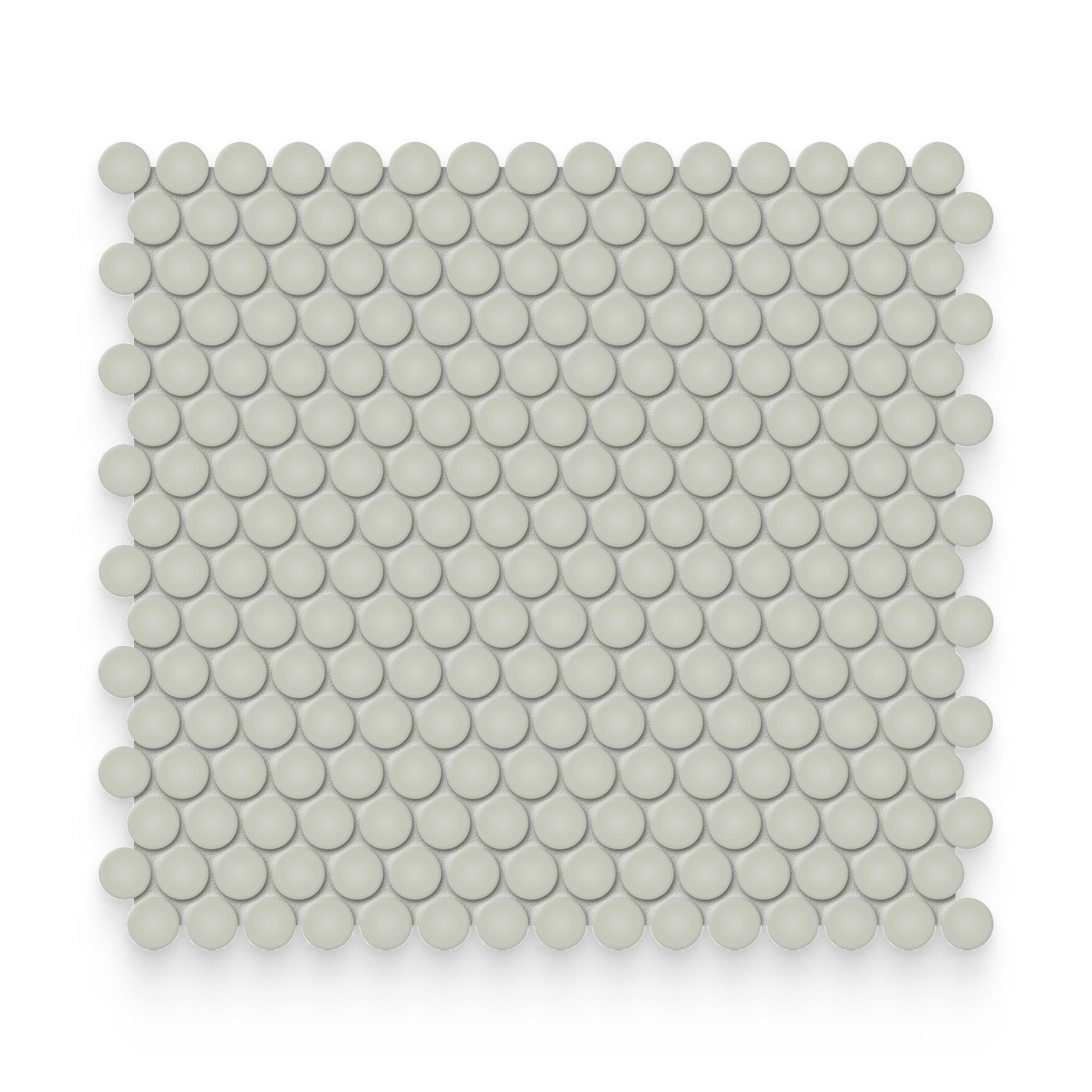Essential 0.75x0.75 Soft Sage Glossy Round Mosaic