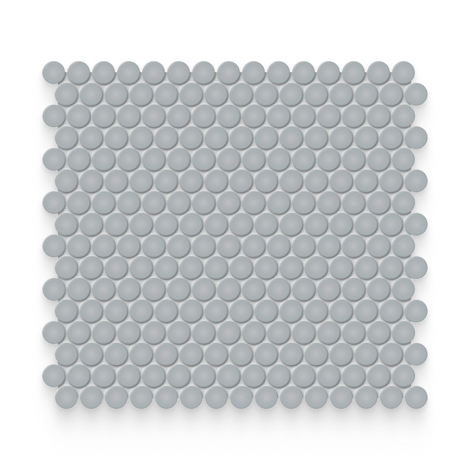 Essential 0.75x0.75 Cloud Blue Glossy Round Mosaic