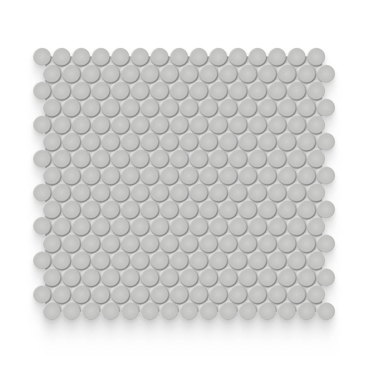 Essential 0.75x0.75 Loft Grey Glossy Round Mosaic
