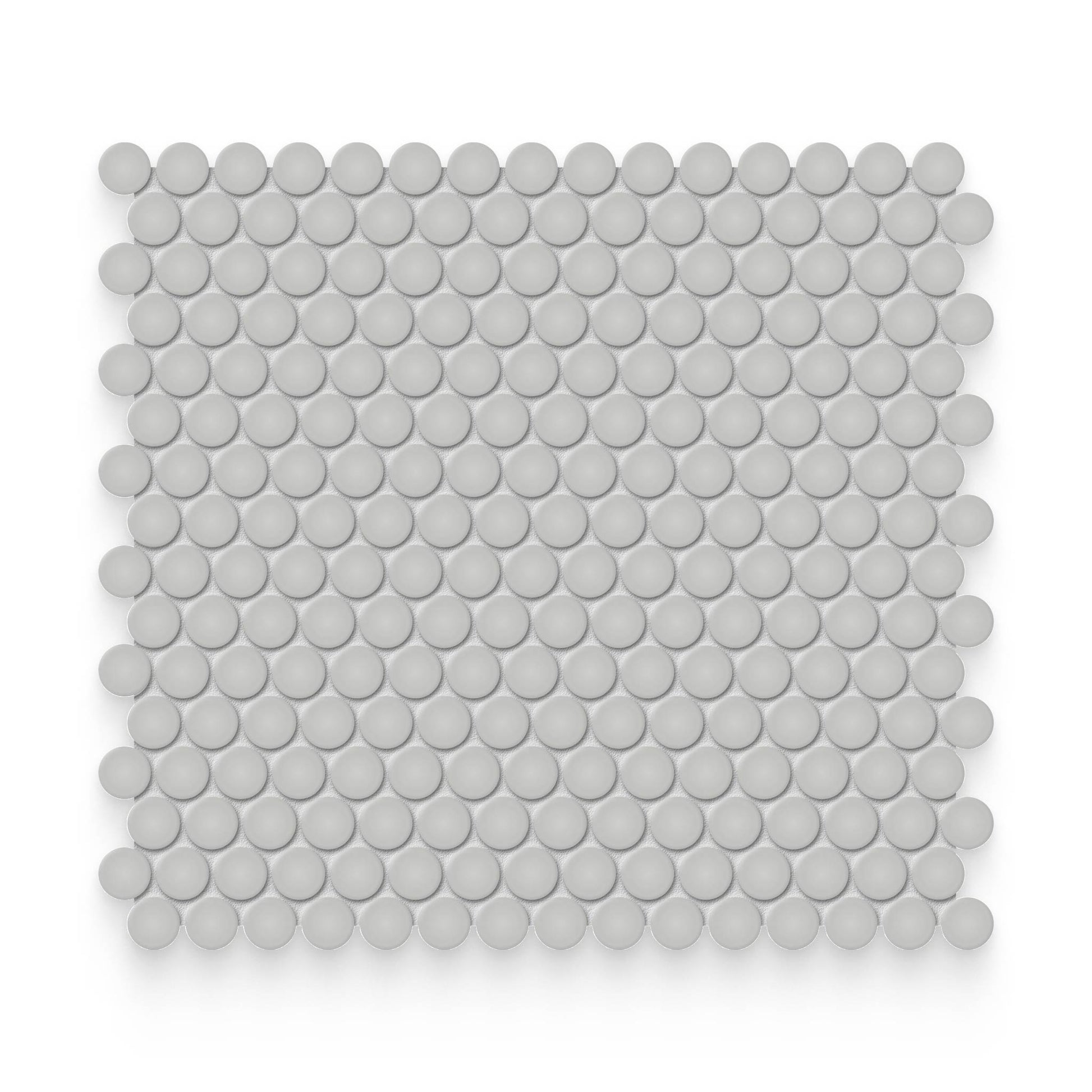 Essential 0.75x0.75 Loft Grey Glossy Round Mosaic