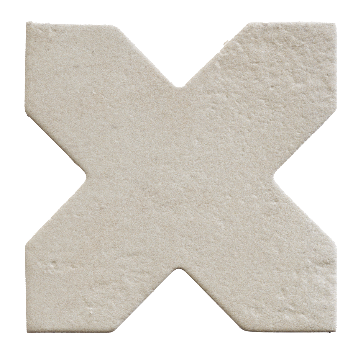 Star and Cross 6x6 Dove Matte Cross Tile