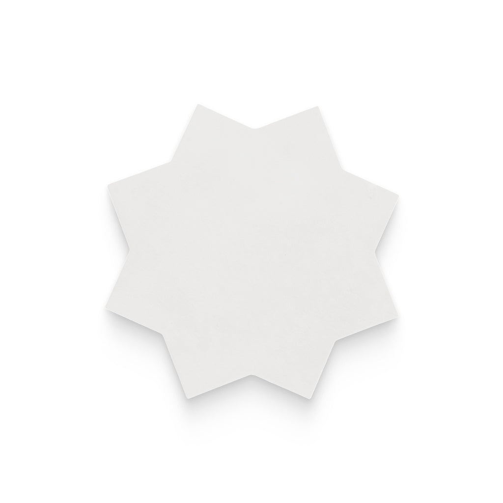 Atelier 6.5x6.5 Bone Matte Star Tile