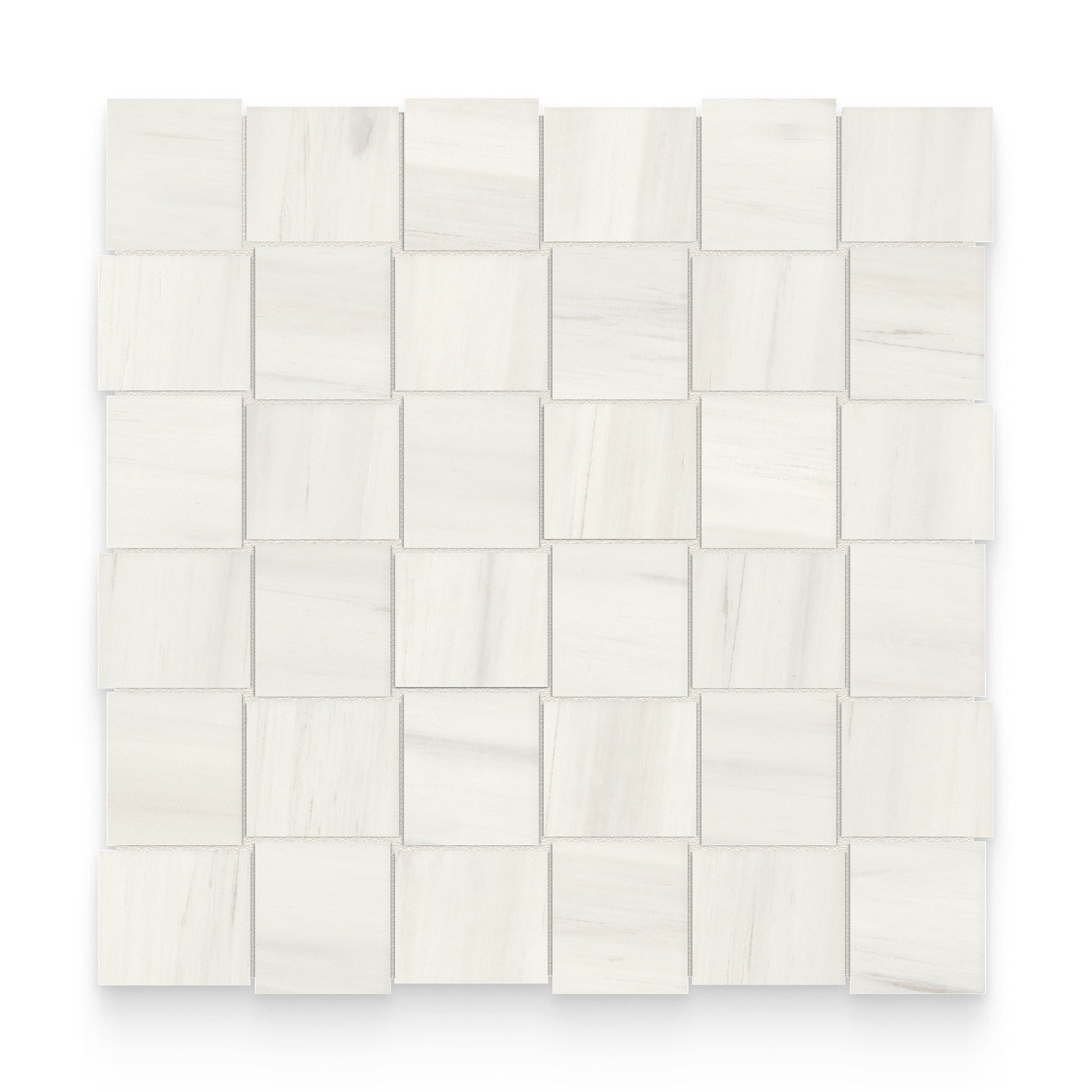 Cosmopolitan 2x2 Suave Bianco Polished Basketweave Mosaic
