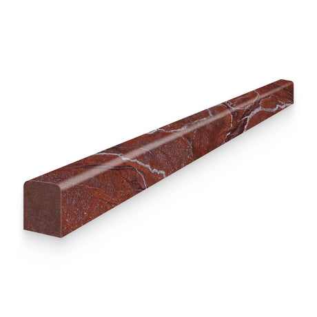 0.5x12 Breccia Vino Polished Pencil Trim