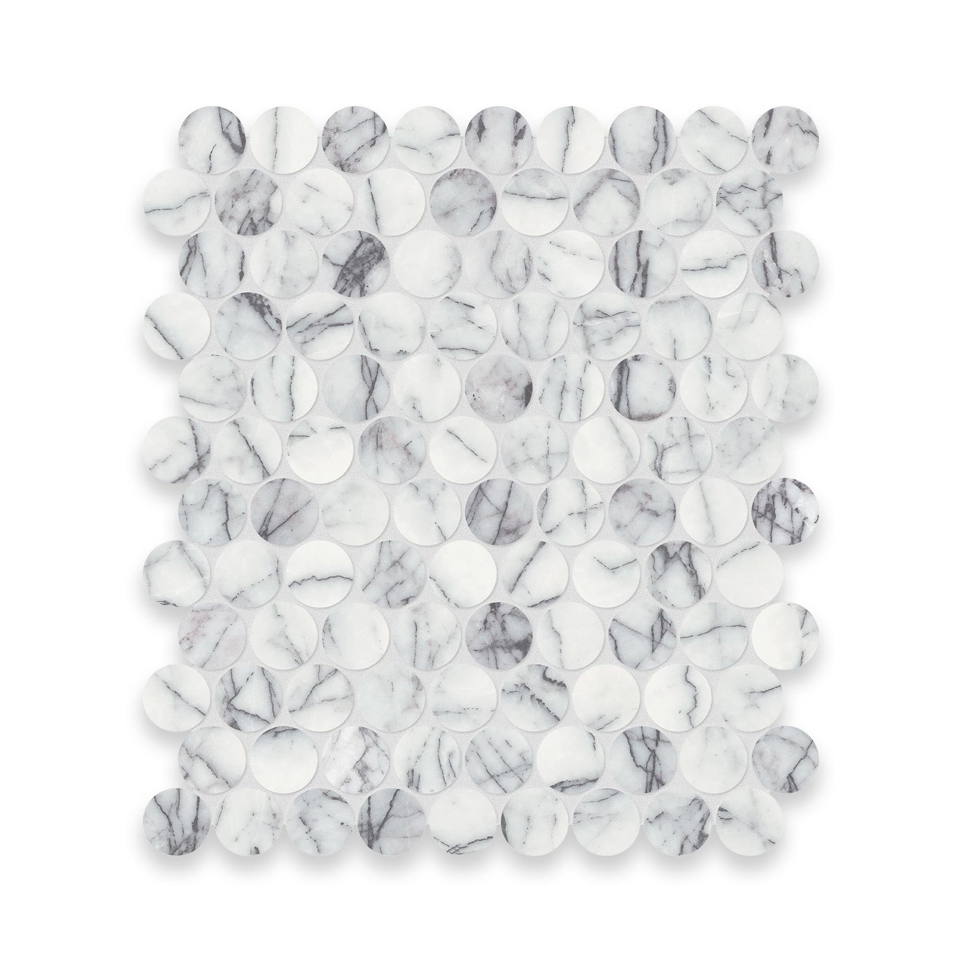 1.25x1.25 Lilac Honed Penny Round Mosaic