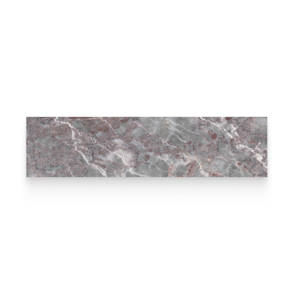 3x12 Burgundy Lilac Honed Rectangle Tile